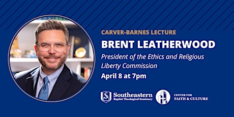 Imagen principal de Carver-Barnes Lecture with Brent Leatherwood