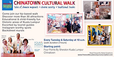 Immagine principale di Chinatown Cultural Walk in Kuala Lumpur (tip-based)-Tuesday session 