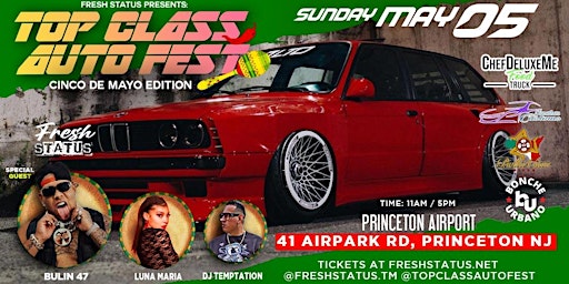 Immagine principale di TOP CLASS AUTO FEST | MAYO 5 | PRICETON AIRPORT 