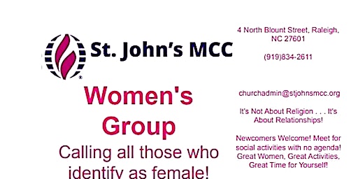 Imagem principal do evento St. John's MCC Women's Group!