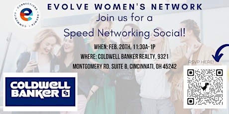 Primaire afbeelding van Evolve Women's Network Speed Networking Social! (Montgomery, OH)