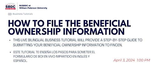 Hauptbild für Tutorial: How to File Your Beneficial Ownership Information Report