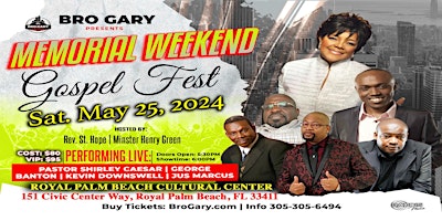 MEMORIAL weekend GOSPEL FEST primary image