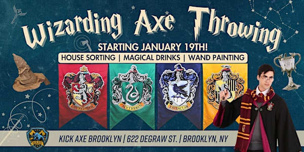 Wizarding Axe Throwing Pop-Up  @ Kick Axe Brooklyn!