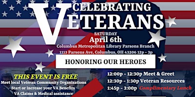 Image principale de CELEBRATING  VETERANS  / RESOURCES /   COMPLIMENTARY LUNCH