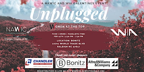 Primaire afbeelding van Women At The Top - Galentine's Unplugged Event