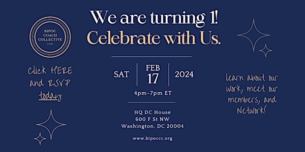 BIPOC Coach Collective First Anniversary Celebration