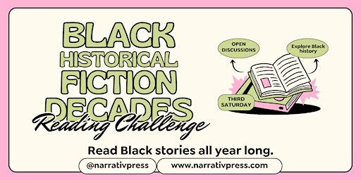 Primaire afbeelding van MAY Black Historical Fiction Decades Reading Challenge OPEN DISCUSSION