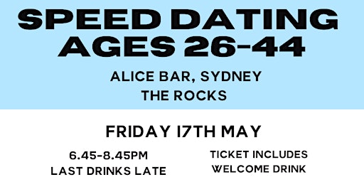 Sydney CBD speed dating at Alice Bar-The Rocks-Cheeky Events Australia  primärbild