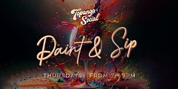 Paint and Sip at Topanga Social