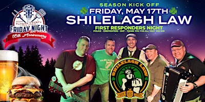 Primaire afbeelding van Friday Night BBQ Series Season Kick Off with Shilelagh Law!