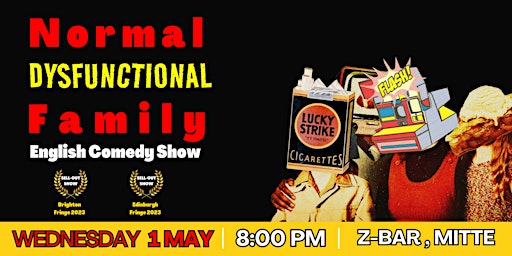 Imagem principal de English Stand Up Comedy Show in Mitte - Normal Dysfunctional Family Comedy