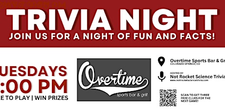 Overtime Sports Bar and Grill Trivia Night