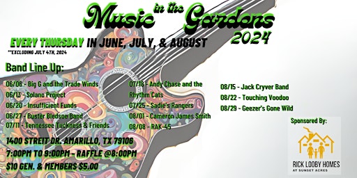 Imagem principal do evento Music in the Gardens 2024