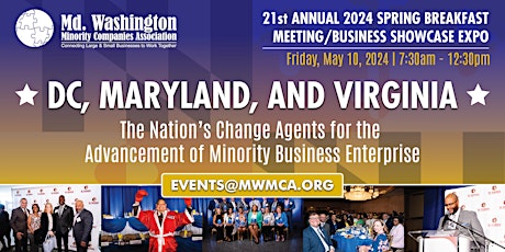 MWMCA's 21st Annual 2024 Spring Breakfast Meeting & Business Showcase Expo