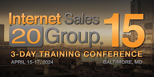 Imagem principal do evento Internet Sales 20 Group 15 Conference