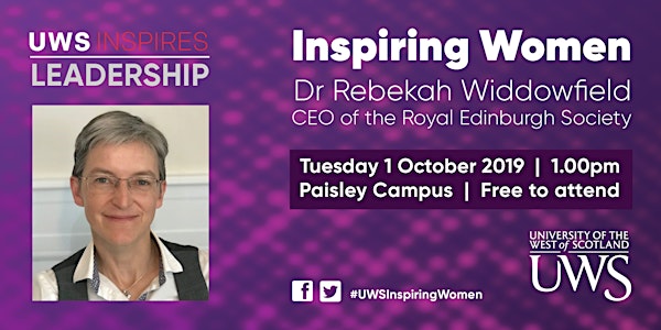 Inspiring Women Dr Rebekah Widdowfield