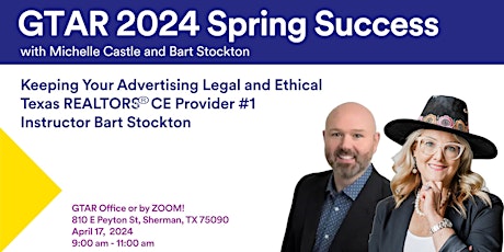 GTAR Success Series:  Keeping Your Advertising Legal and Ethical