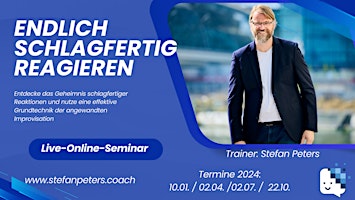 Hauptbild für Endlich schlagfertig reagieren! - Live-Online-Seminar