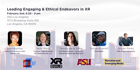 Image principale de Leading Engaging and Ethical Endeavors in XR