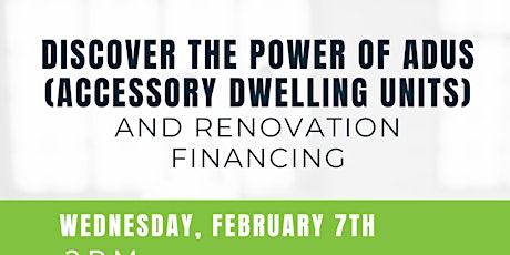 Discover the Power of ADUs and Renovation Lending primary image