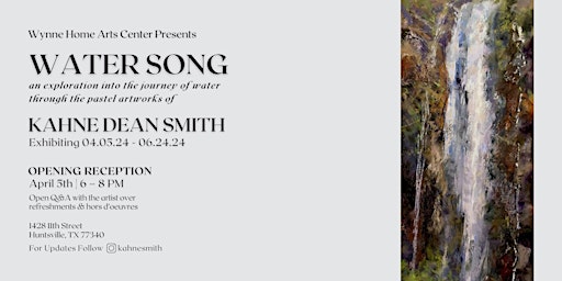 Imagem principal do evento Water Song: a creative portrayal of the life of water by Kahne Dean Smith