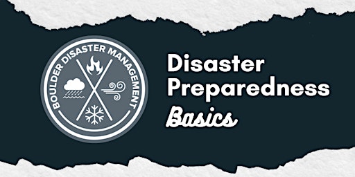 Imagem principal do evento Disaster Preparedness Basics