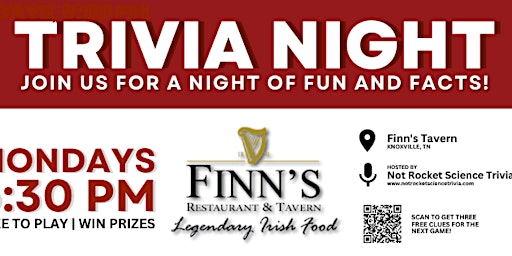 Finn's Tavern Trivia Night primary image