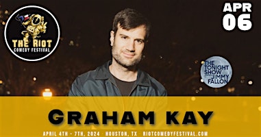 Imagen principal de Riot Comedy Festival presents Graham Kay (Tonights Show)