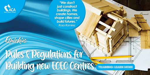 Imagen principal de Rules & Regulations for Building new ECEC Centres