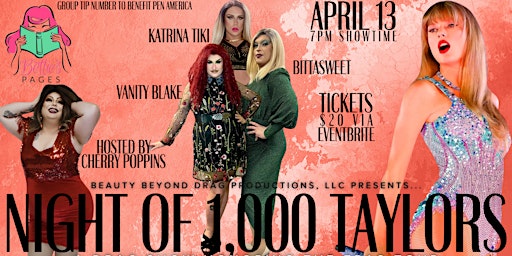 Hauptbild für Night of 1,000 Taylors - A Drag Show Honoring The Eras Tour!