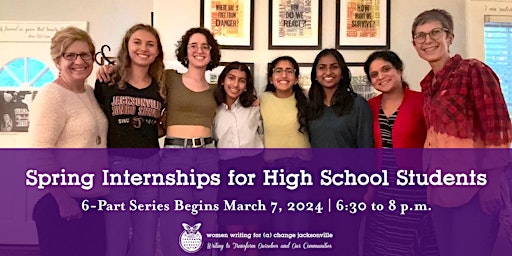 Spring Internships for High School Students primary image