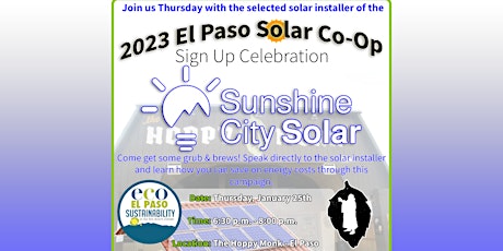 El Paso Solar Co-Op Sign Up Celebration - Campaign 2023 primary image
