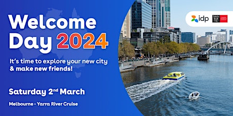 Imagem principal do evento Yarra River Cruise – IDP Welcome Day 2024
