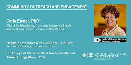 Carla Easter, PhD – Diversity in Genomic Data: The Community Engagement and the Quest for Precision Medicine primary image