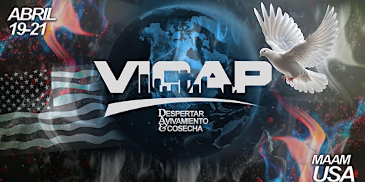 Hauptbild für VICAP USA 2024 "Despertar, Avivamiento & Cosecha"