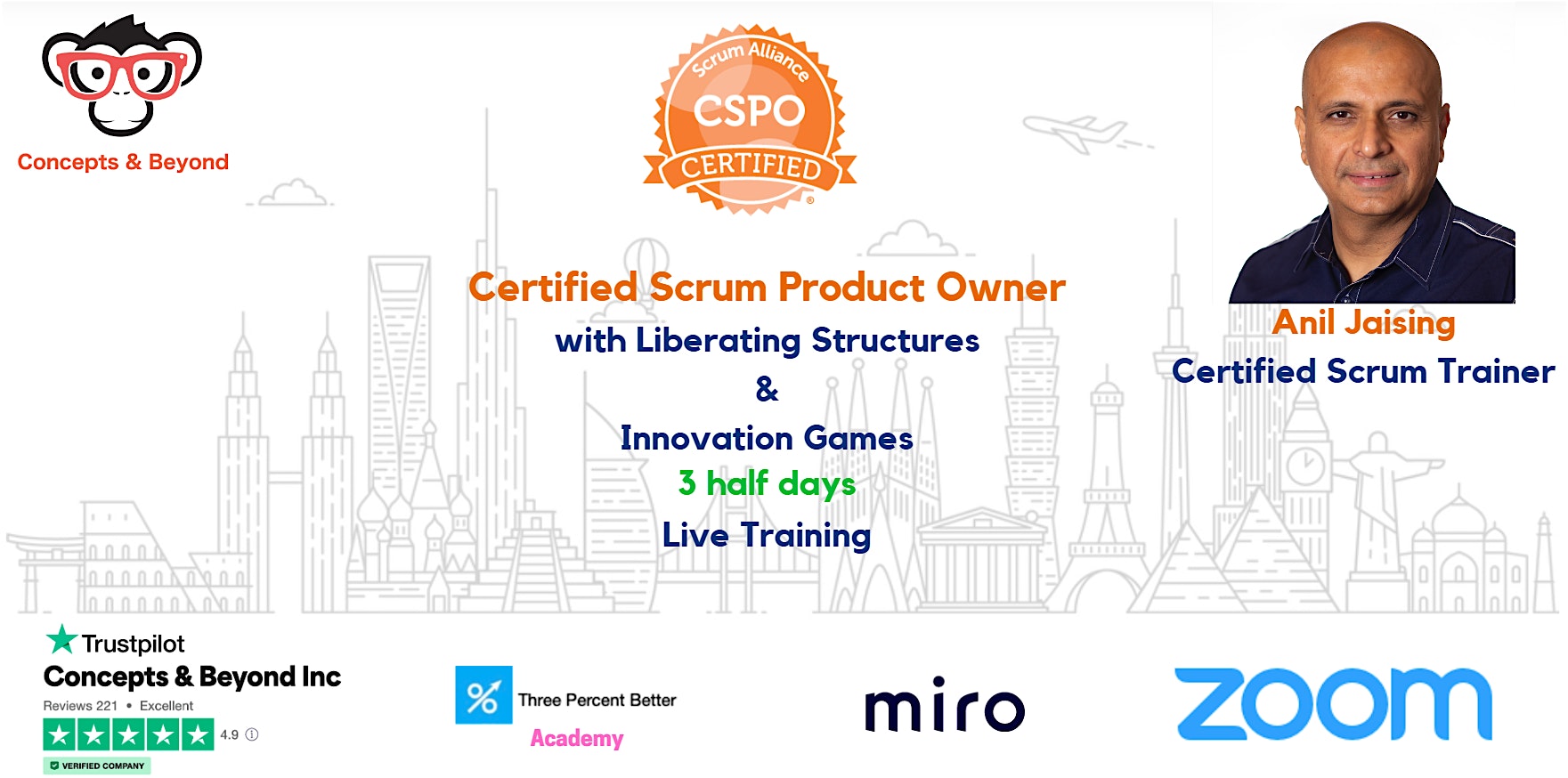Certified Scrum Product Owner (CSPO) -  Live Online