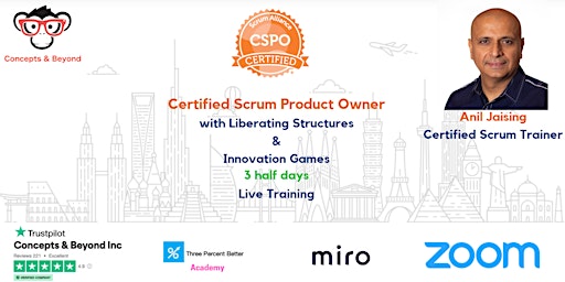 Hauptbild für Certified Scrum Product Owner (CSPO) -  Live Online