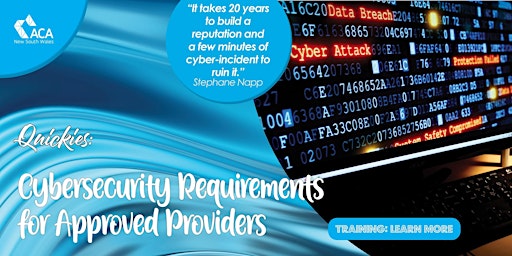 Cybersecurity requirements for Approved Providers primary image