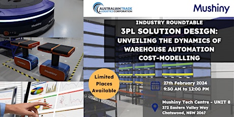 Image principale de Industry Roundtable : 3PL Solution Design - Automation Cost Modelling