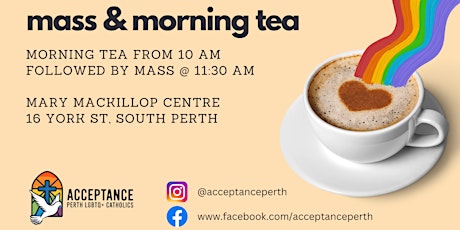 LGBTQ+ Mass & Morning Tea - April 2024