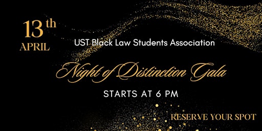 Image principale de UST BLSA's Night of Distinction Gala