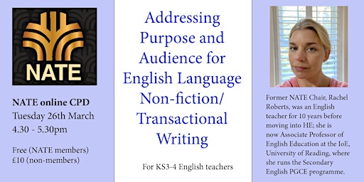 Image principale de Addressing Purpose and Audience for English Language Non-fiction Writing