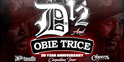 Primaire afbeelding van D12 & Obie Trice Live in Kingston May 12th at The Broom Factory w Robbie G
