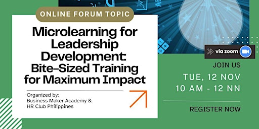 Hauptbild für Microlearning for Leadership Dev't: Bite-Sized Training for Maximum Impact