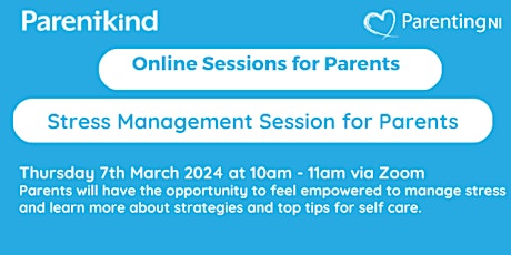 Imagen principal de Parentkind- Stress Management Session for Parents