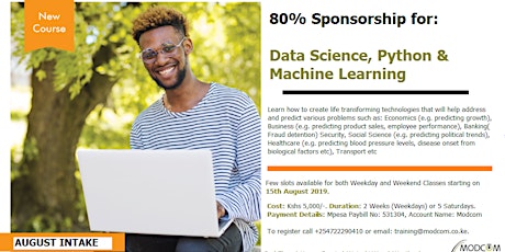 Image principale de Data Science, Python & Machine learning 