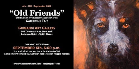 "Old Friends" An Exhibition Of Loved Pets by Australian Artist Catherine Tait primary image