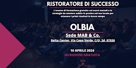 Imagen principal de Ristoratore di Successo - Olbia | 16/04/24