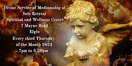 Hauptbild für Join Our Divine Service of Meduimship  at Sole Retreat